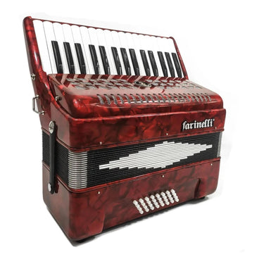 Acordeon Farinelli 1306-1r 32 Teclas 32 Bajos Rojo